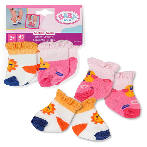 BABY born Socks 2 assorted 43cm Nuken sukat BABY born Socks 2 assorted 43cm Nuken sukat