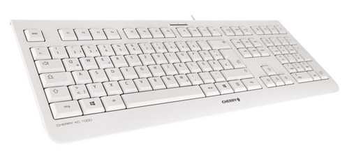 CHERRY KC 1000 tangentbord Hem USB schweizisk Grå