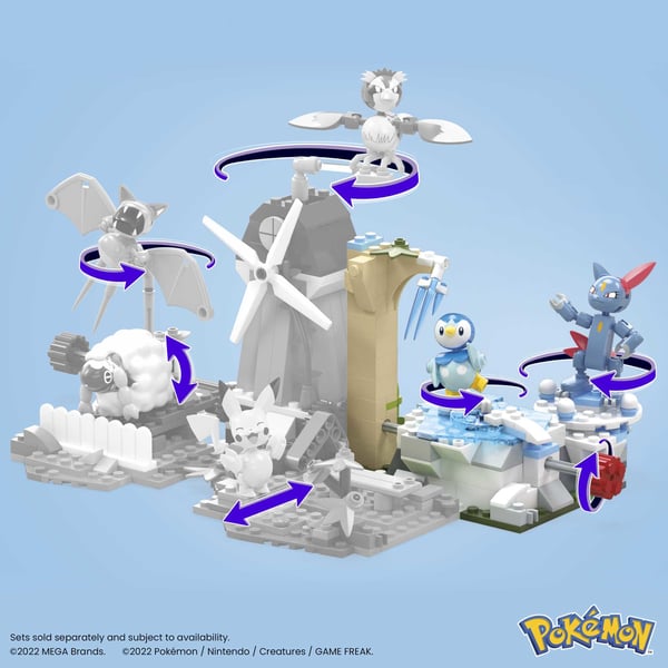 MEGA Pokémon Piplup and Sneasel's Snow Day