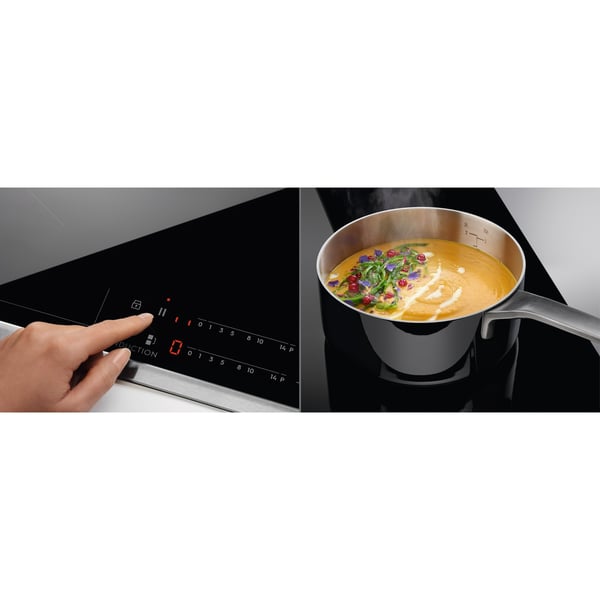 Electrolux EIT81443 Svart Inbyggd 80 cm Induktionshäll med zon 4 zone(s)