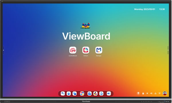 Viewsonic IFP8651-3C Interaktivt whiteboard 2,18 m (86") 3840 x 2160 pixel Berøringsskærm Sort USB