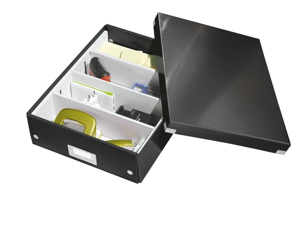 Leitz Click & Store WOW Medium organiseringsboks, 85% recirkuleret karton