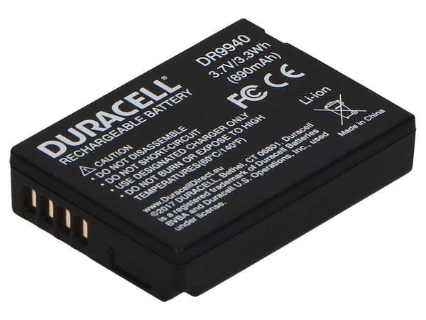 Duracell DR9940 batteri til kamera/videokamera Lithium-Ion (Li-Ion) 890 mAh