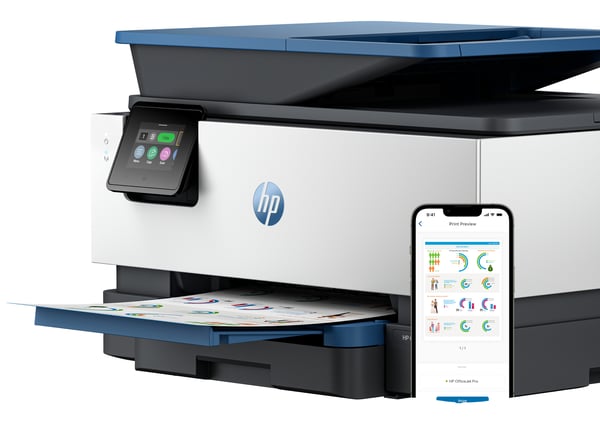 HP OfficeJet Pro 9125e Trådløst All-in-One Farve Printer, Instant Ink; 2-sidet printning