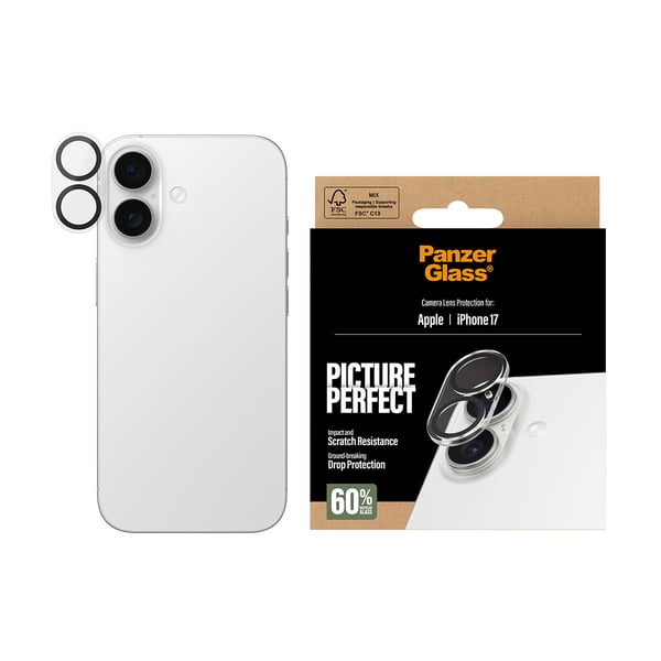 PanzerGlass ® PicturePerfect Camera Lens Protector iPhone 17 Genomskinligt skärmskydd Apple 1 styck