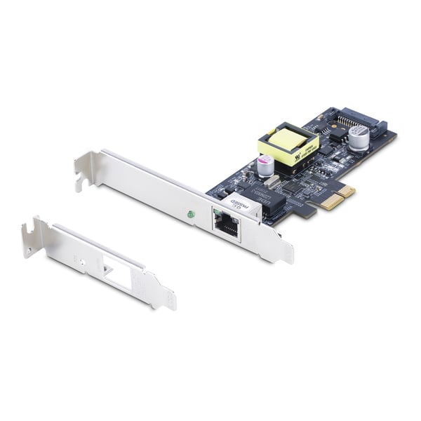 StarTech.com 1-ports 2,5 Gbps NBASE-T PoE-nätverkskort, Intel I225-V, 802.3af/at PoE+ Multi-Gigabit NIC, PCI Express Server LAN-kort, SATA-drivet Ethernet-gränssnitt för stationära datorer - Stödjer Windows, Linux