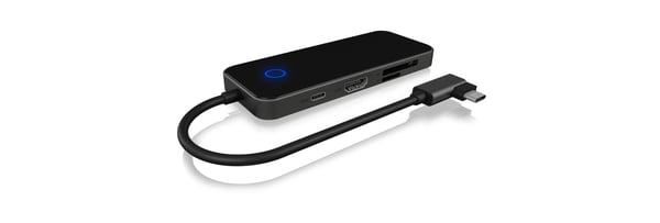 ICY BOX IB-DK4025-CPD Kabel USB 3.2 Gen 1 (3.1 Gen 1) Type-C Antracit, Svart