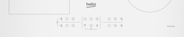 Beko HII64200FMTW Vit Inbyggd 60 cm Induktionshäll med zon 4 zone(s)