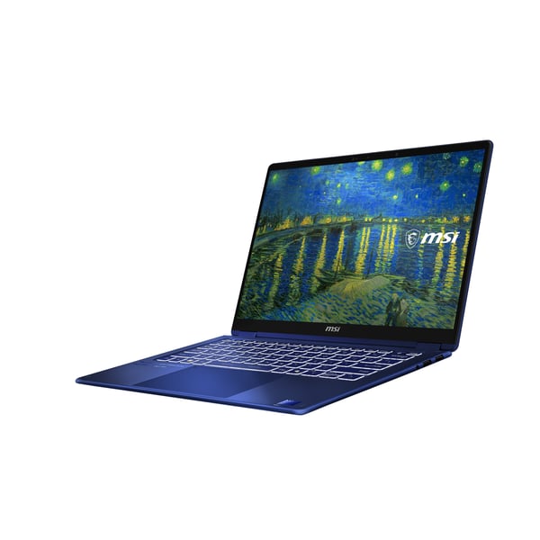MSI Prestige 14 Flip AI+ Starry Night Over the Rhone-261FRY Copilot+ PC Intel Core Ultra X9 378H Hybrid (2-i-1) 35,6 cm (14") Pekskärm Full HD+ 32 GB LPDDR5x-SDRAM 1 TB SSD Wi-Fi 7 (802.11be) Windows 11 Home Svart, Blå