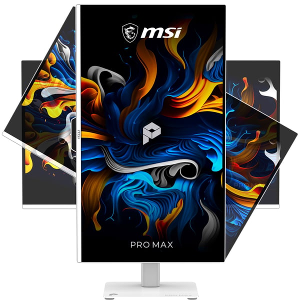 MSI Pro MAX 271UPXW12G tietokoneen litteä näyttö 67,3 cm (26.5") 3840 x 2160 pikseliä UltraWide Full HD QD-OLED Valkoinen