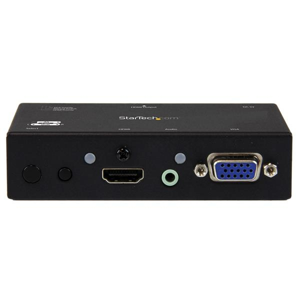 StarTech.com 2-portars VGA + HDMI till HDMI-konverteringsswitch/splitter med prioriteringsväxling
