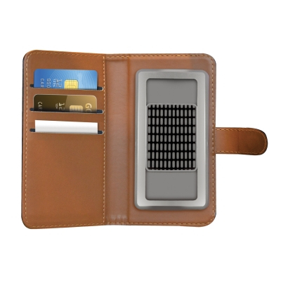 Celly WALLY UNICA mobiltelefon etui 12,7 cm (5") Tegnebogsetui Sort