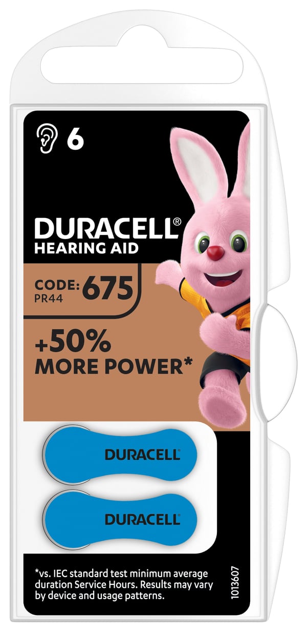 Duracell Hearing Aid 675 Engangsbatteri Zink-luft Duracell Hearing Aid 675 Engangsbatteri Zink-luft