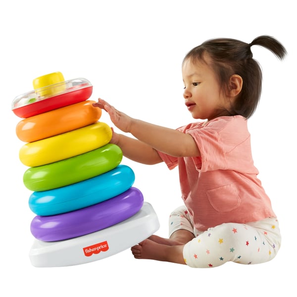 Fisher-Price Giant Rock-a-Stack, Infant & Toddler Stacking Ring Toy Fisher-Price Giant Rock-a-Stack, Infant & Toddler Stacking Ring Toy