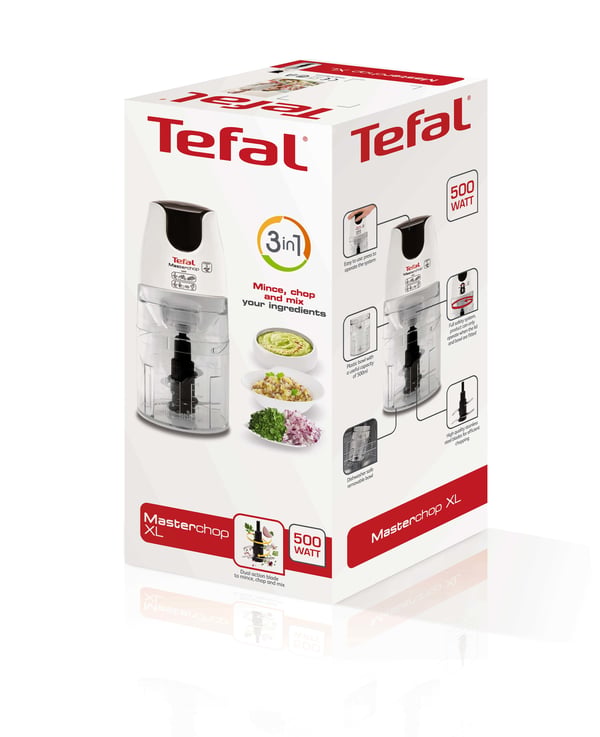 Tefal MB450B elektrisk madhakker 0,5 L 500 W Transparent, Hvid