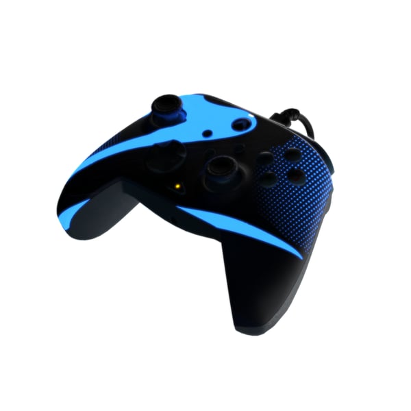 PDP REMATCH GLOW Advanced Blå USB Spelplatta Analog / Digital PC, Xbox One, Xbox Series S, Xbox Series X