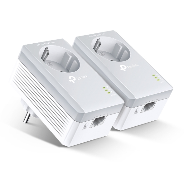 TP-Link TL-PA4010P KIT V5 PowerLine-nätverksadapter 600 Mbit/s Nätverksansluten (Ethernet) Vit 2 styck