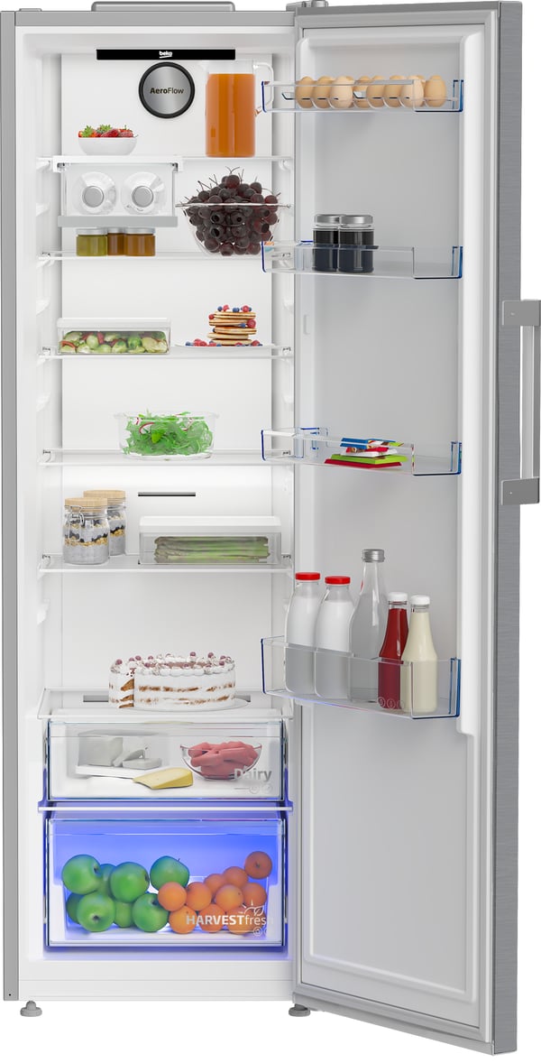 Beko B3RMLNE444HXB kylskåp Fristående 365 l Rostfritt stål