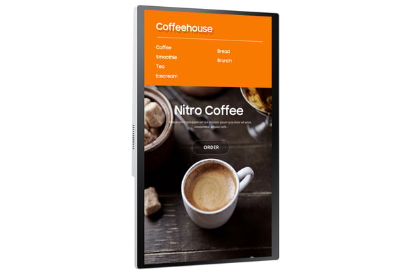Samsung LH24KMATBGC Kioskdesign 60,5 cm (23.8") Wi-Fi 250 cd/m² Full HD Vit Pekskärm 16/7