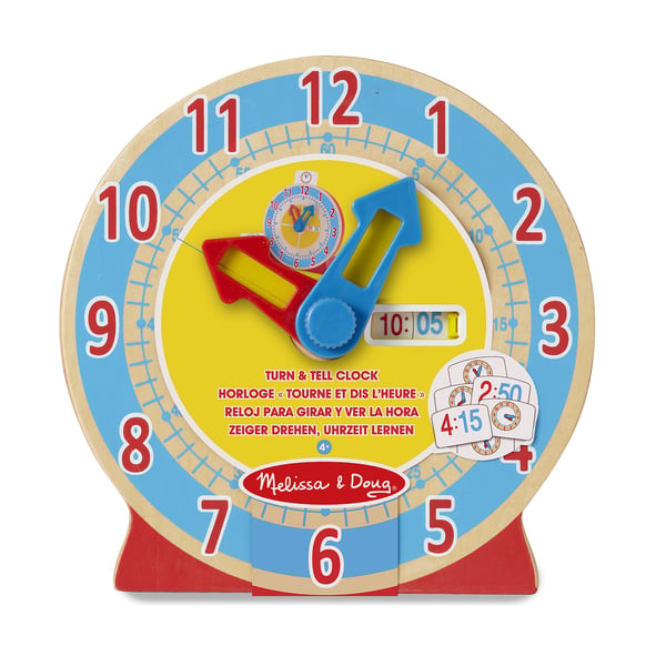 Melissa & Doug Turn & Tell Wooden Clock