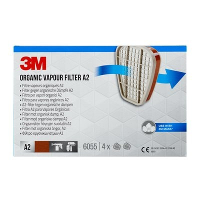 3M 6055 Gas & damppatron 4 stk