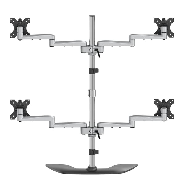 StarTech.com Quad-skärmstativ - Ledat - Stål och aluminium