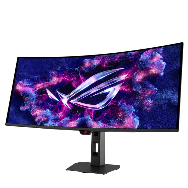 ASUS ROG Strix OLED XG34WCDMS gamingmonitor RGB QD-OLED med BlackShield-film