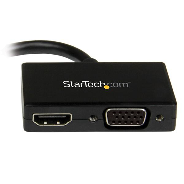 StarTech.com A/V-reseadapter: 2-i-1 Mini DisplayPort till HDMI eller VGA-konverterare