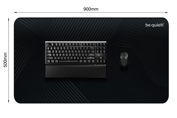 be quiet! Mousepad XL Spelmusmatta Svart