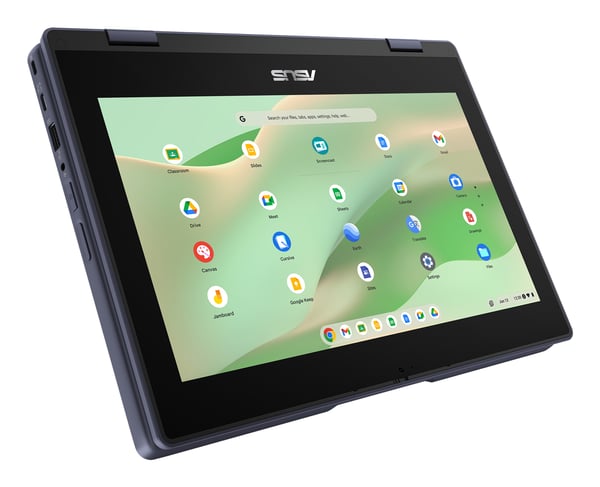 ASUS Chromebook CR11 Flip CR1104FTA-NS0379 Intel® N N150 29,5 cm (11.6") Berøringsskærm HD 4 GB LPDDR5-SDRAM 64 GB eMMC Wi-Fi 6 (802.11ax) ChromeOS Grå QWERTY Spansk