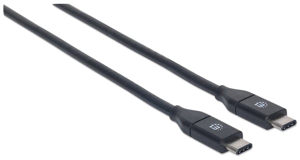 Manhattan 353526 USB-kabel USB 3.2 Gen 2 (3.1 Gen 2) 1 m USB C 10 Gbit/sek. Sort