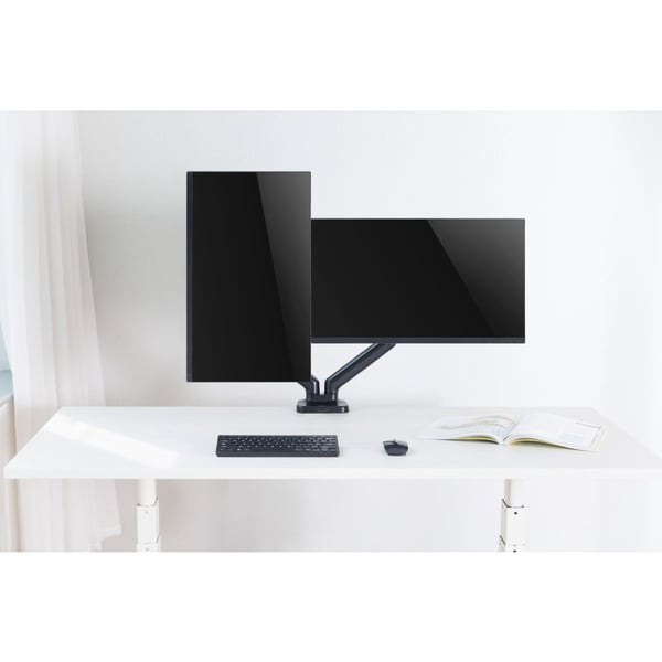 Techly ICA-LCD 462B skærmbeslag og -stativer 81,3 cm (32") Skrivebord Sort