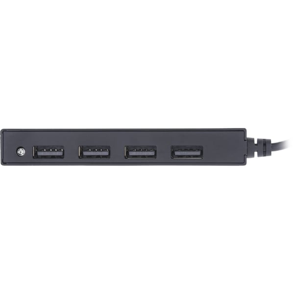 InLine 33293K gränssnittshubbar USB 2.0 Type-A 480 Mbit/s Svart