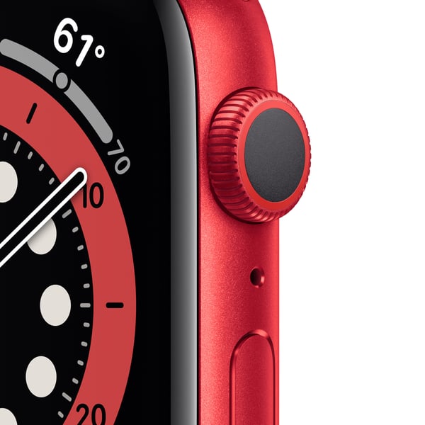 Apple Watch Series 6 OLED 44 mm Digital 368 x 448 pixel Berøringsskærm Rød Wi-Fi GPS (satellit)