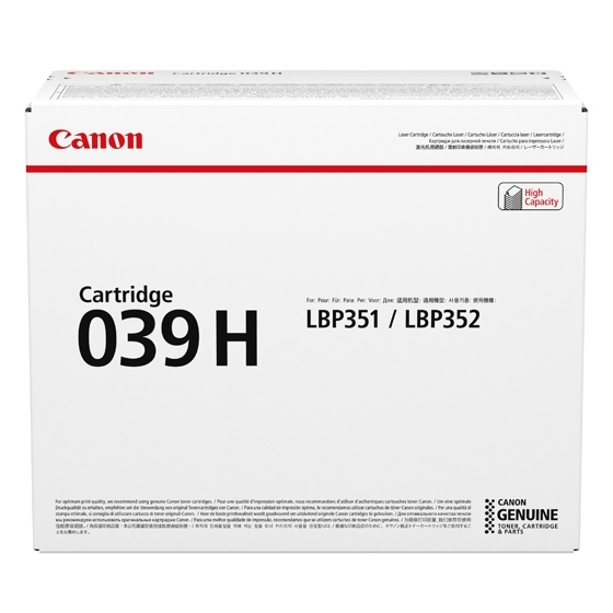 Canon 039H värikasetti 1 kpl Alkuperäinen Musta