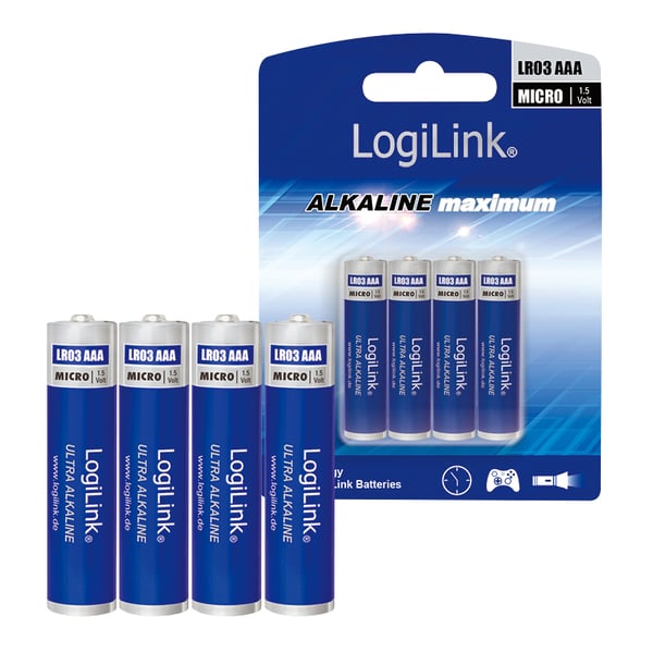 LogiLink LR03B4 husholdningsbatteri Engangsbatteri AAA Alkaline