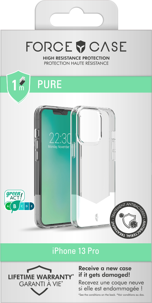 BIG BEN FCPUREIP1361PT mobiltelefon etui 15,5 cm (6.1") Cover Transparent
