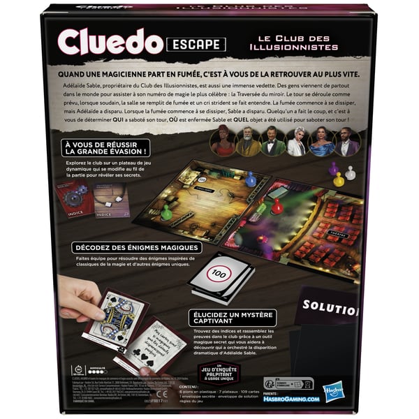 Cluedo Escape: The Illusionist's Club Lautapeli Pakohuonepeli