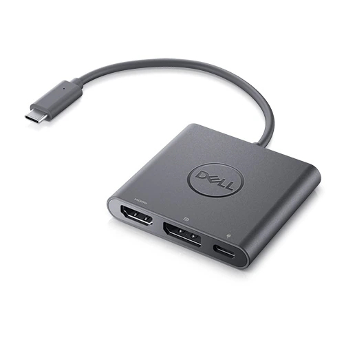 DELL Dell-adaptern USB-C till HDMI/DP med strömgenomströmning