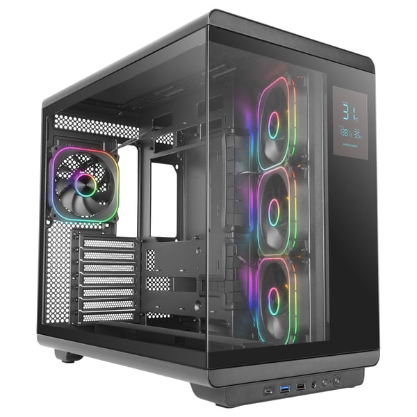 Mars Gaming MCREVMAX tietokonekotelo Midi Tower Musta