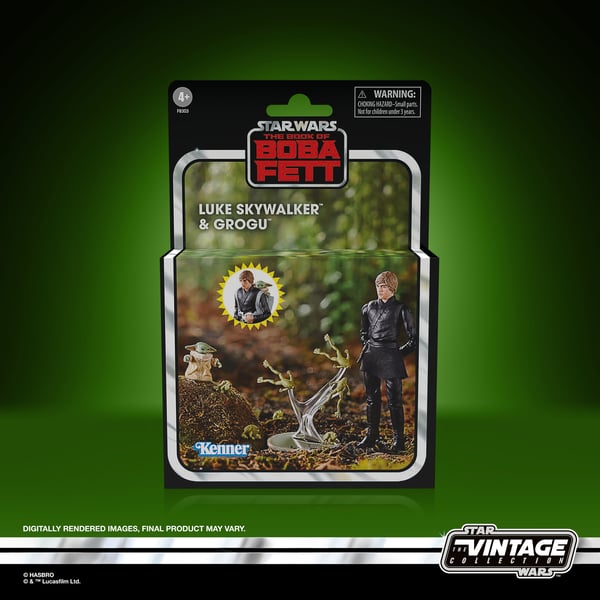 Star Wars The Book of Boba Fett Luke Skywalker & Grogu figurer 9,5 cm