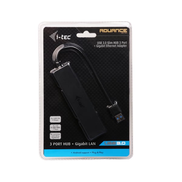 i-tec Advance U3GL3SLIM drive bay-paneler Svart