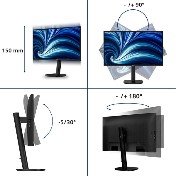 Philips 3000 series 27B2N3200J/00 computerskærm 68,6 cm (27") 1920 x 1080 pixel Fuld HD LCD Sort
