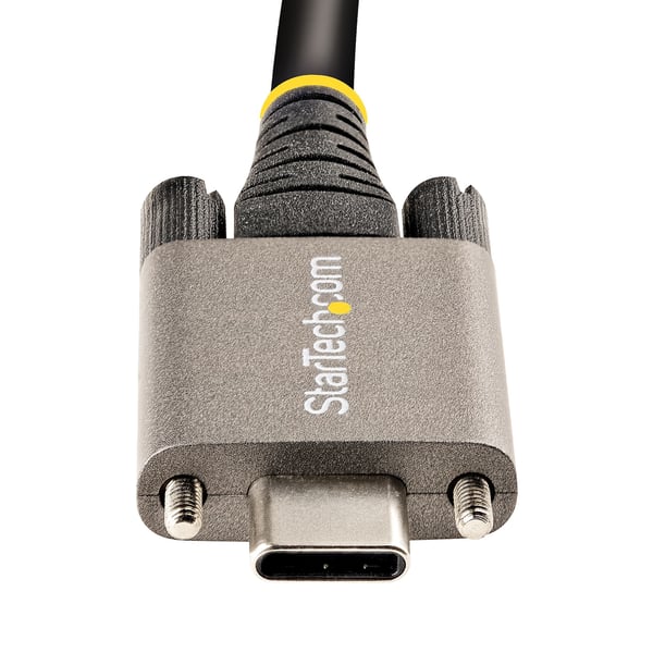 StarTech.com USB31CCSLKV50CM USB-kabel USB 3.2 Gen 2 (3.1 Gen 2) 0,5 m USB C 10 Gbit/sek. 100 W Grå, Sort