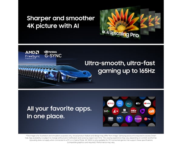 Samsung TQ65S90HAEXXC TV 165,1 cm (65") 4K Ultra HD Smart TV Wi-Fi Sort