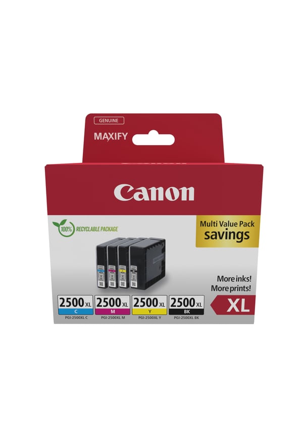 Canon 9254B010 bläckpatroner 4 styck Original Hög (XL) avkastning Svart, Cyan, Magenta, Gul