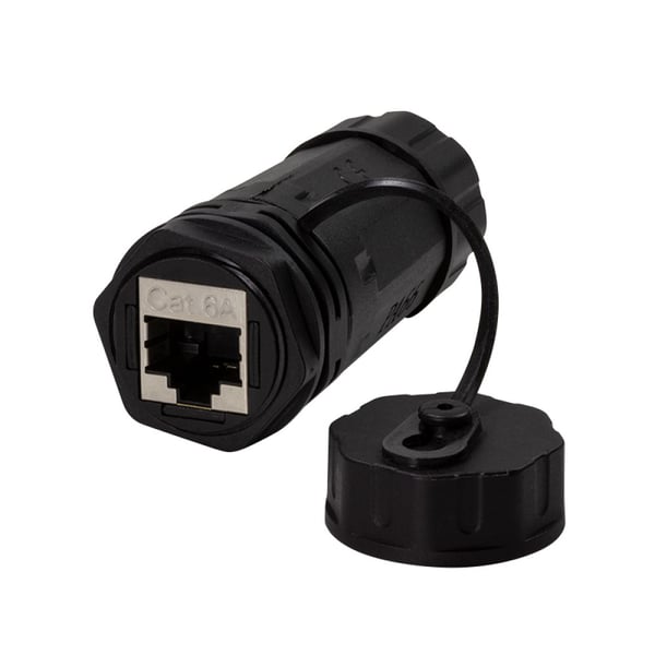 TECHLY RJ45 ensidig hermetisk IP68 Cat6A SFTP-stik