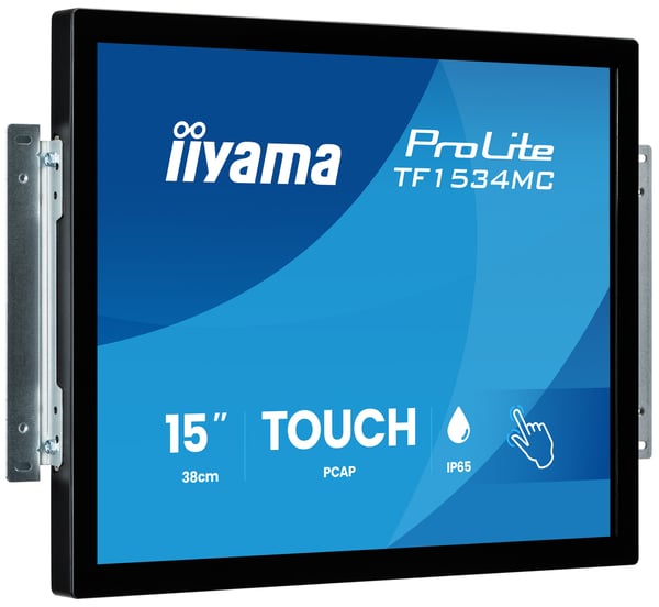 iiyama ProLite TF1534MC-B8X platta pc-skärmar 38,1 cm (15") 1024 x 768 pixlar XGA LED Pekskärm Svart