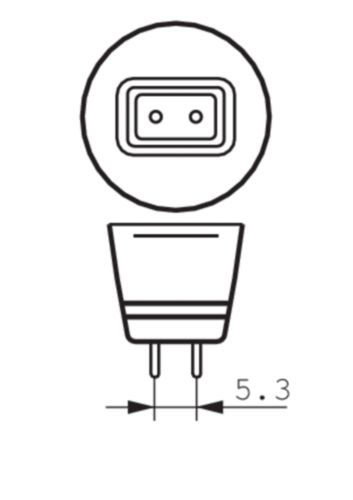 Philips MAS LED spot VLE D LED-lampe Hvid 3000 K 5,5 W GU5.3