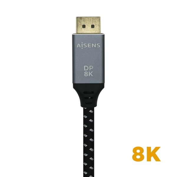 AISENS A149-0435 DisplayPort kabel 1 m Sort, Grå